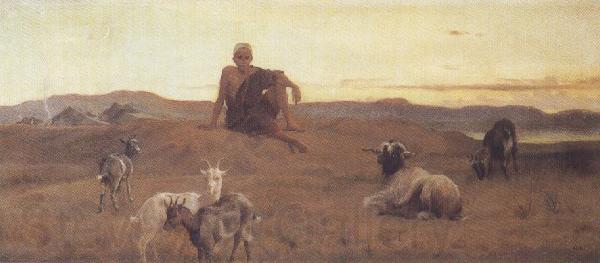 Frederick goodall,R.A. The Young Arab Outpost (mk37)